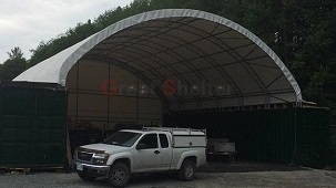40’ (12m) wide Container Shelter Tent
